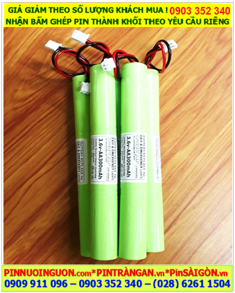 Pin sạc 3.6v-AA300mAh, Pin sạc NiMh 3.6v-AA300mAh, Pin sạc GREPOW 3.6v-AA300mAh chính hãng